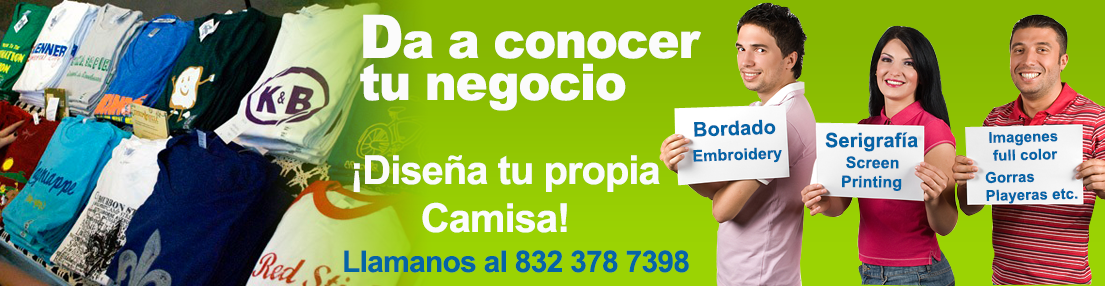 Imprenta de Playeras en Houston, bordado de logos en camisas y gorras, cachuchas, impresion de camisetas, serigraf�a en Houston, serigraf�a, screen printing, Direct to Garmet, Playeras y polos para iglesias, eventos, negocios, imagenes a color en camisas